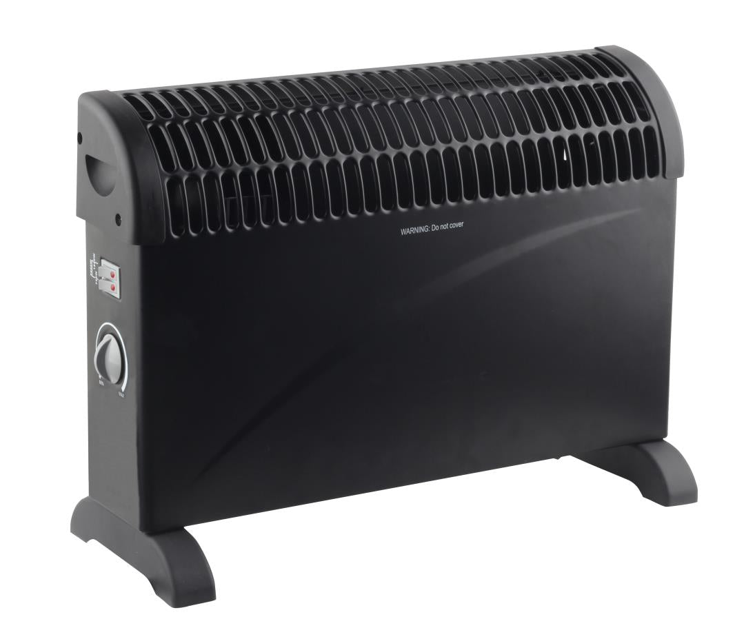 Konvektorheizung 750/1250/2000W mittel schwarz
