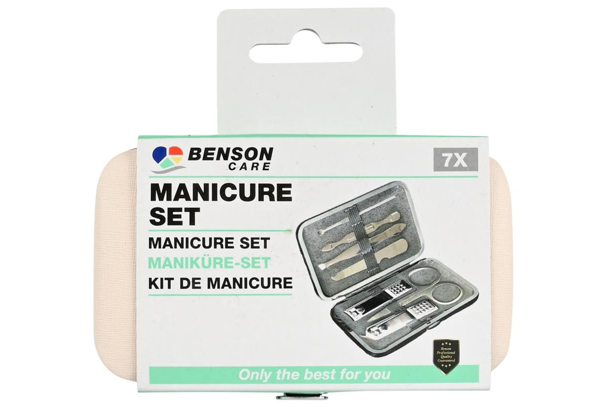 Manicure set 7 pcs white