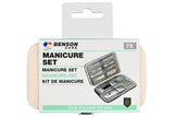 Manicure set 7 pcs white