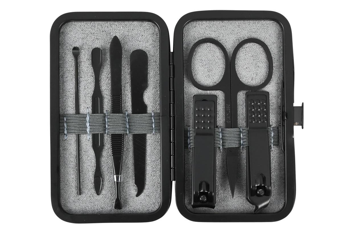 Manicure set 7 pcs black