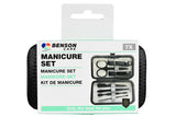 Manicure set 7 pcs black