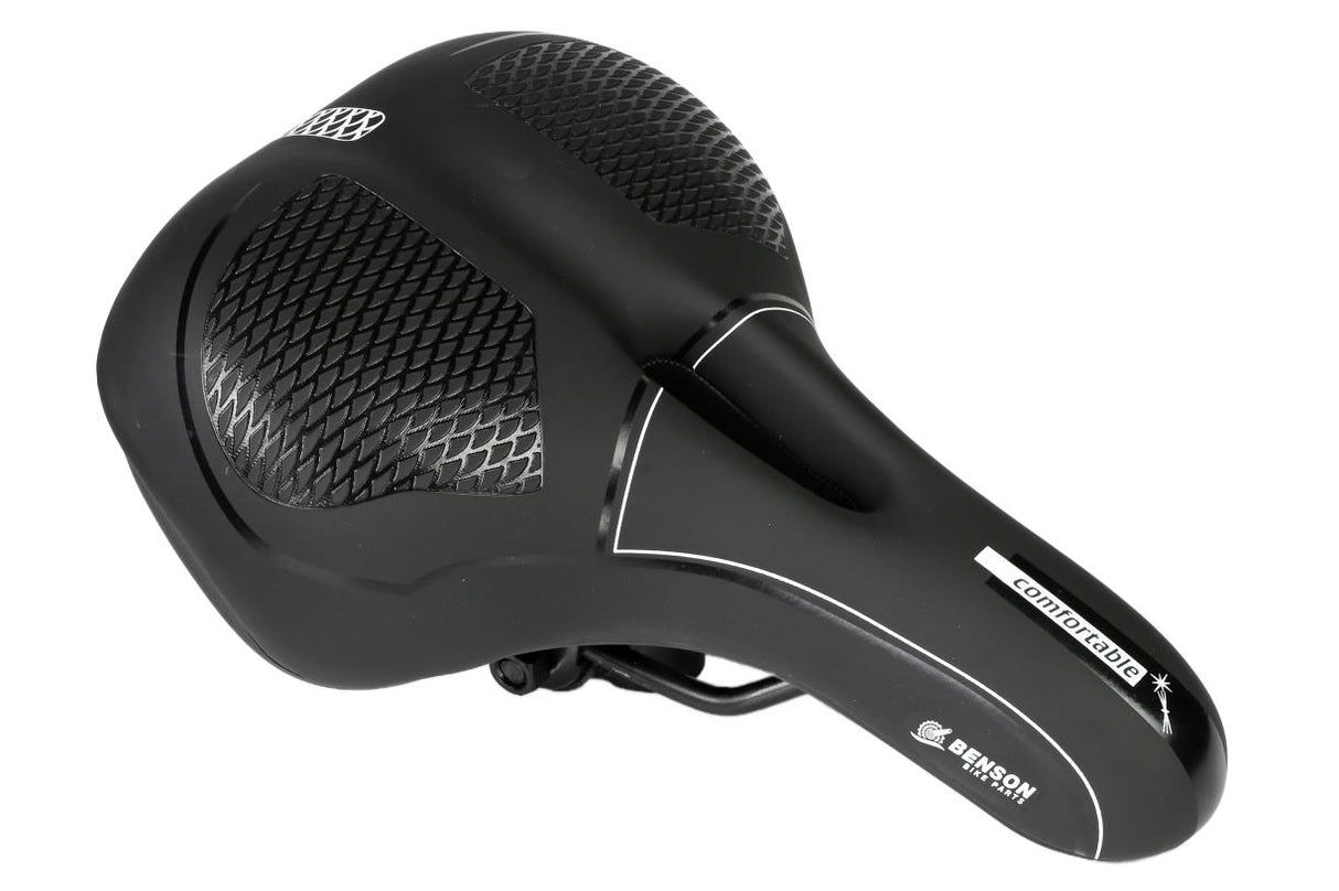 Bicycle saddle comfort ventilation