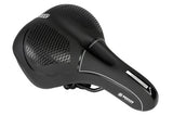 Bicycle saddle comfort ventilation