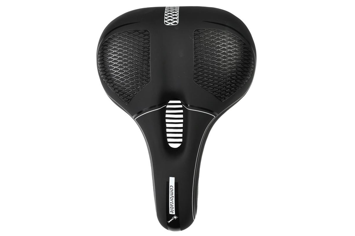 Bicycle saddle comfort ventilation