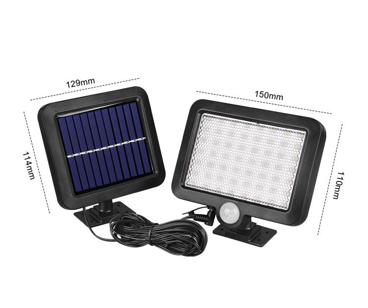 Projecteur à LED solaire + capteur