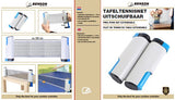 Filet de tennis de table extendable