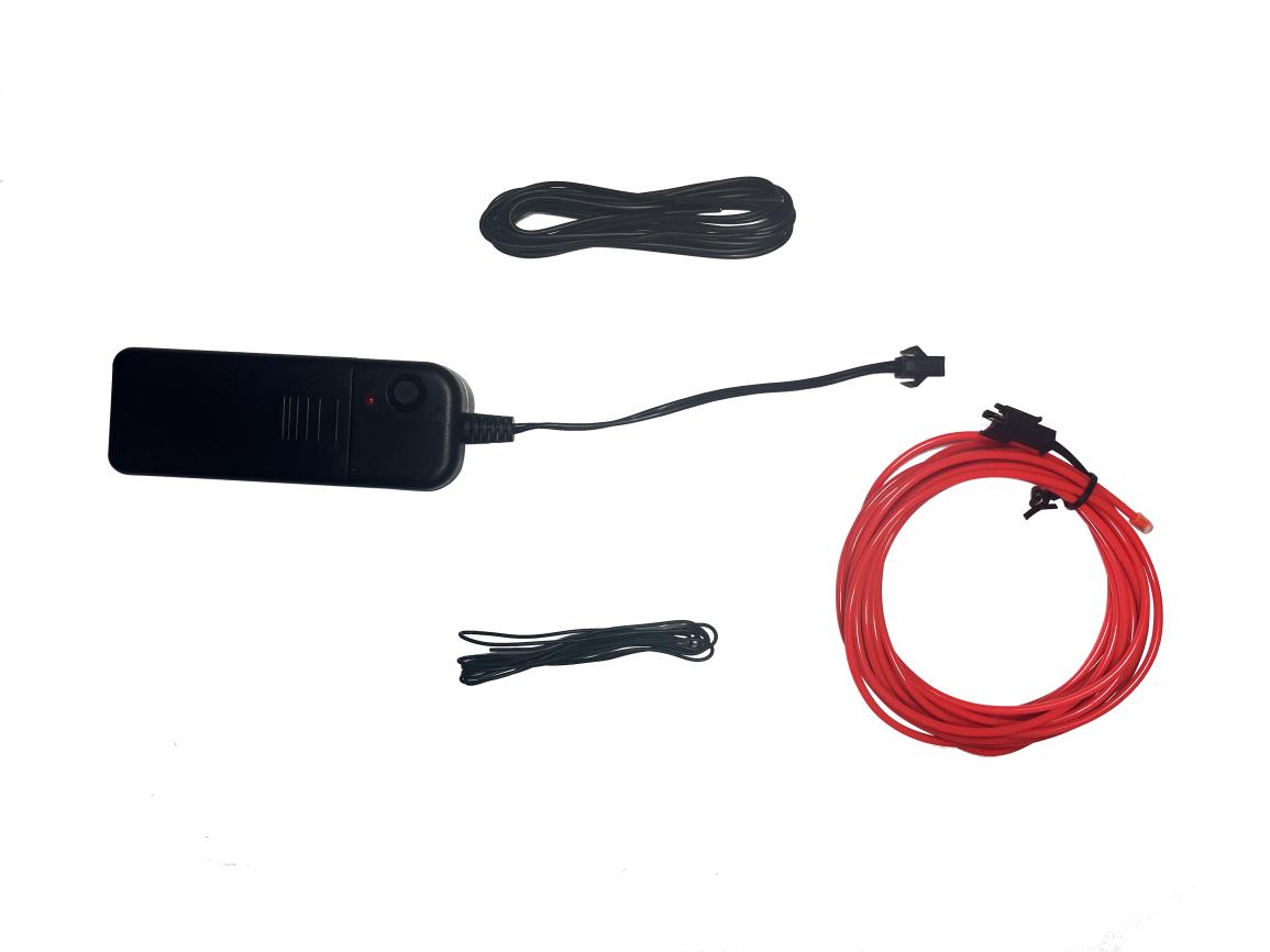 Neon licht draad flexibel rood 3 mtr