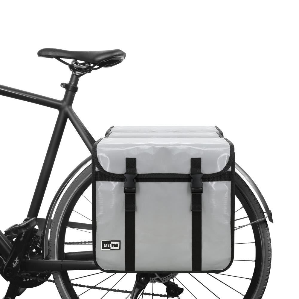 Sacoche de vélo double 46 ltr bisonyl nardo gris