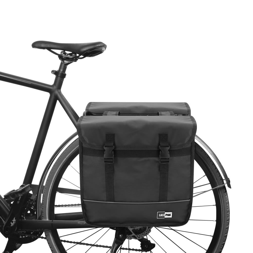Sacoche vélo double 35 ltr bisonyl noir mat