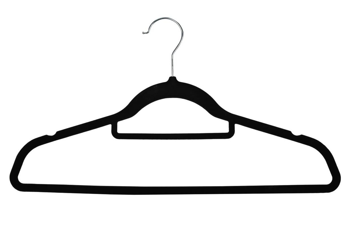 Cintres 4 pcs noir velours
