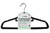 Cintres 4 pcs noir velours