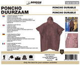 Poncho duurzaam bruin
