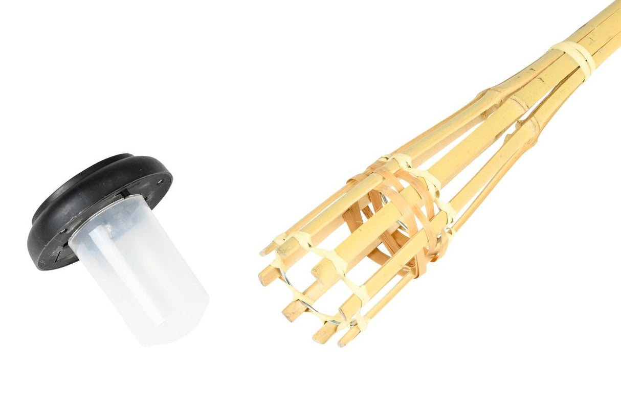 Garden light torch bamboo solar 78 cm