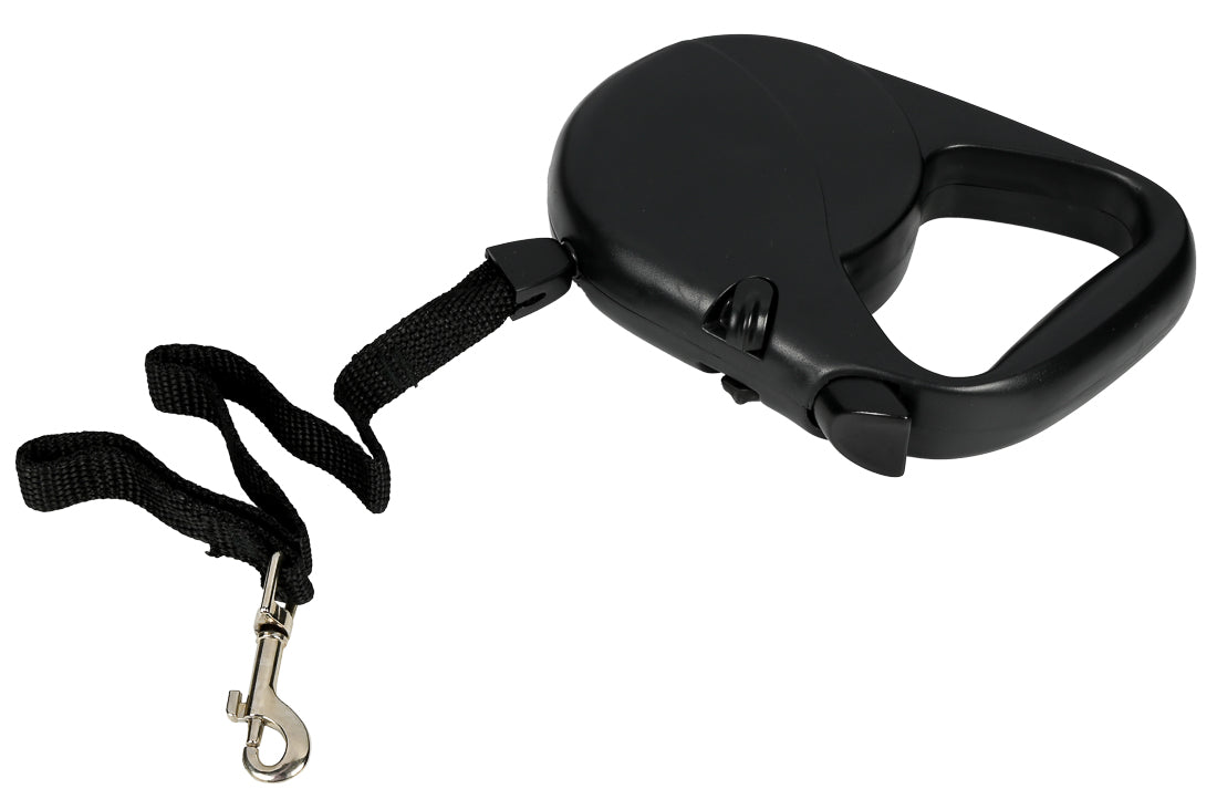 Laisse chien 5 m noir