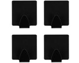 Towel hooks 4 pcs black