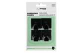 Towel hooks 4 pcs black