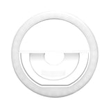 LED selfie ring light clip for telephone