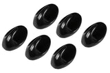 Towel hooks 6 pcs small black