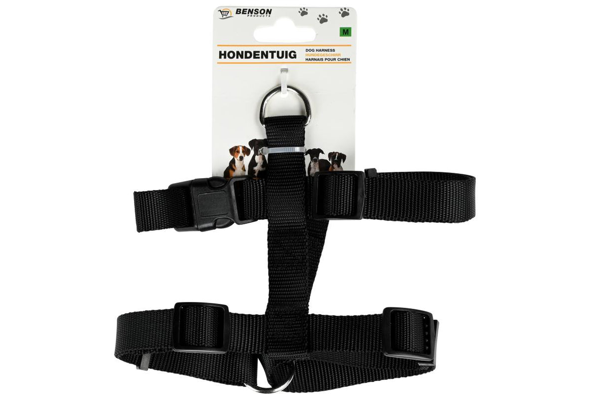 Dog harness size M black