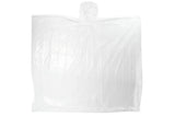 Poncho disposable transparent