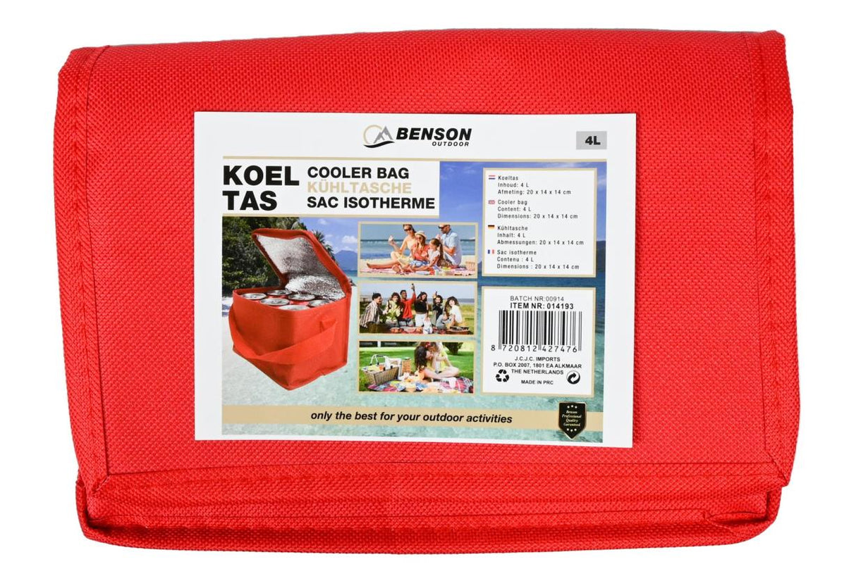 Cooler bag 4 ltr red