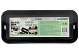 Cable management box 31 x 13.5 x 13 cm black