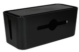 Cable management box 31 x 13.5 x 13 cm black