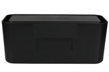 Cable management box 31 x 13.5 x 13 cm black