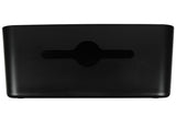Cable management box 31 x 13.5 x 13 cm black
