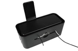 Cable management box 31 x 13.5 x 13 cm black