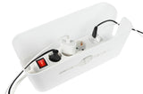 Kabelmanagementbox 31 x 13.5 x 13 cm wit