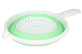 Passoire pliable ronde avec poignée vert