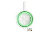 Passoire pliable ronde avec poignée vert