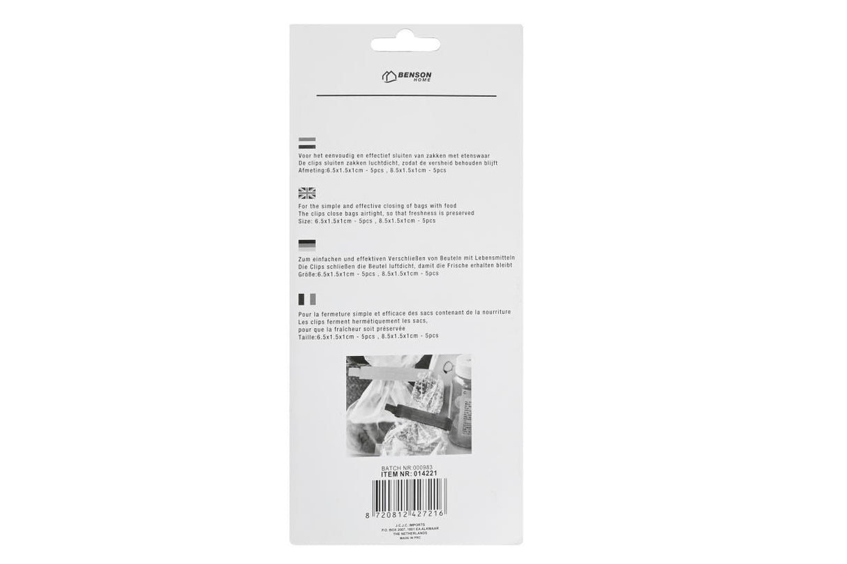 Clips pour aliments frais 10 pcs