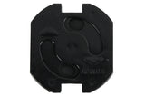 Power socket protectors 5 pcs black