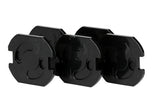 Power socket protectors 5 pcs black