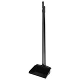 Brush and dustpan on handle action black