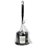Toilet brush + holder black basic