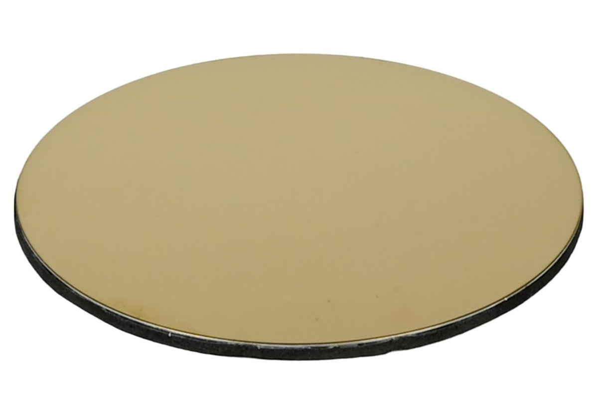 Coasters gold stainless steel 8,5 cm 6 pcs + holder