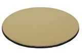 Coasters gold stainless steel 8,5 cm 6 pcs + holder