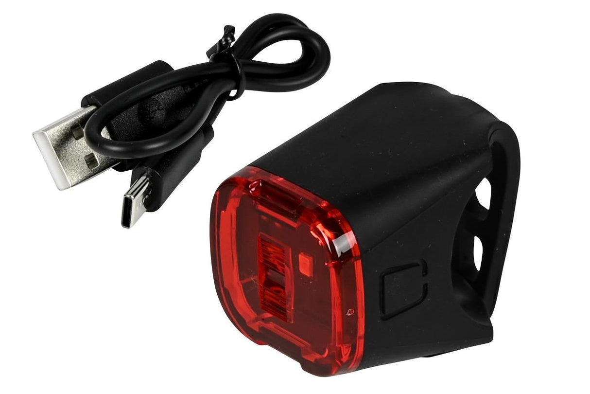 Bike light LED USB rechargeable (back)