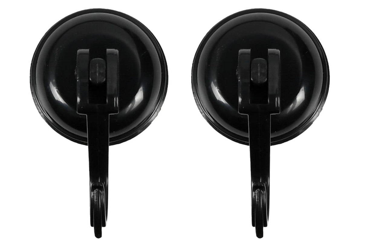 Hook suction cup 2 pcs  Ø35 mm 2 kg black