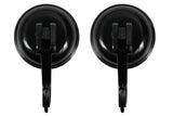 Hook suction cup 2 pcs  Ø35 mm 2 kg black