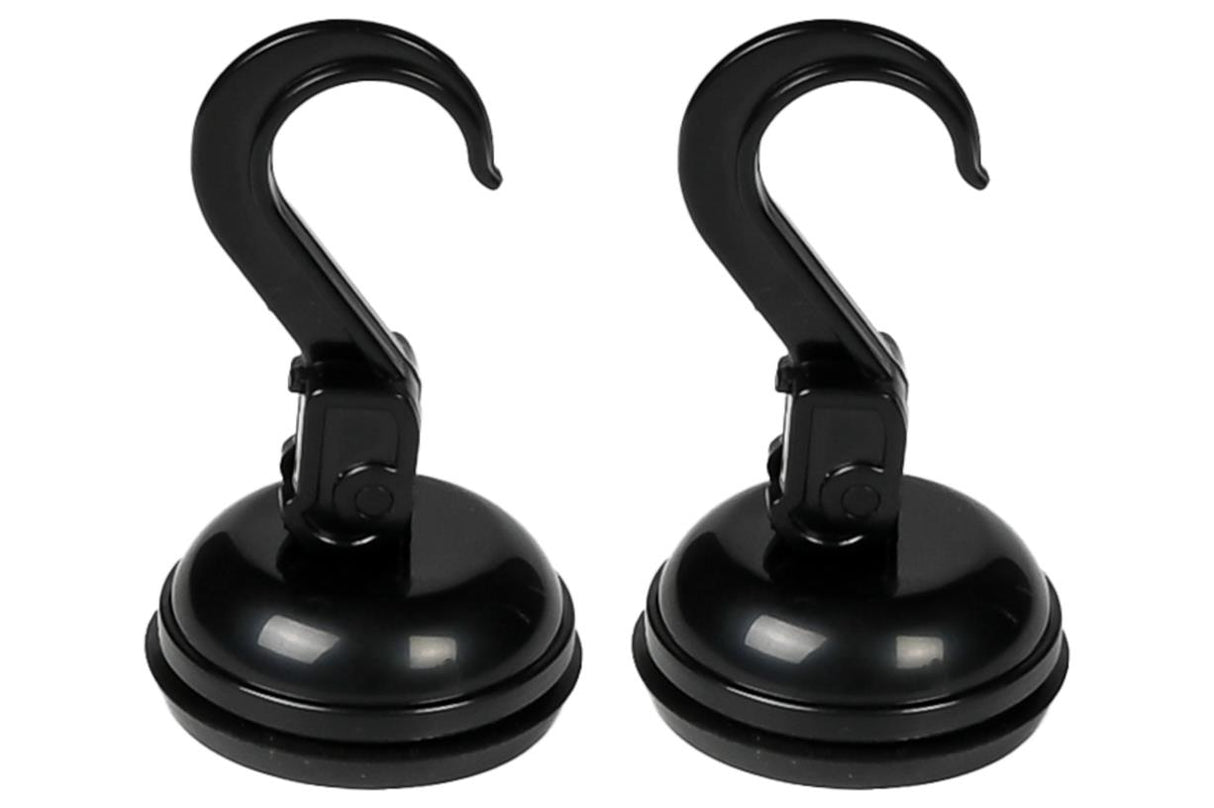 Hook suction cup 2 pcs  Ø35 mm 2 kg black