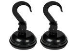 Hook suction cup 2 pcs  Ø35 mm 2 kg black