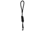 Dog leash round 12 mm x 150 cm black reflective