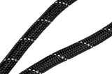 Dog leash round 12 mm x 150 cm black reflective