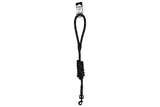 Dog leash round 12 mm x 150 cm black reflective
