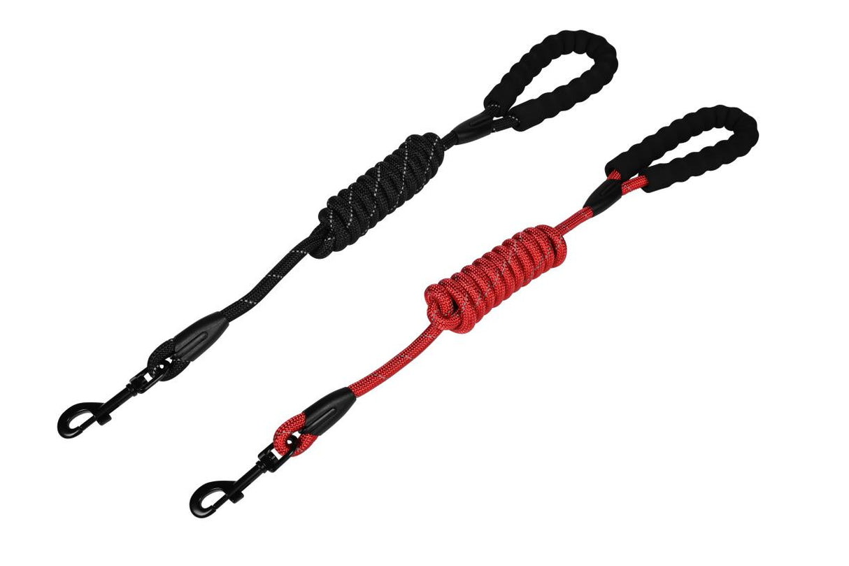 Dog leash round comfort 12 mm x 200 cm reflective mix
