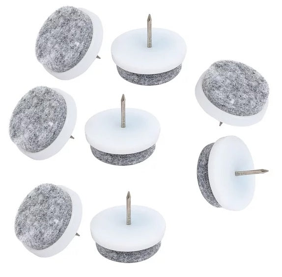 Möbelfilzgleiter 24 tlg weiss/ grau
